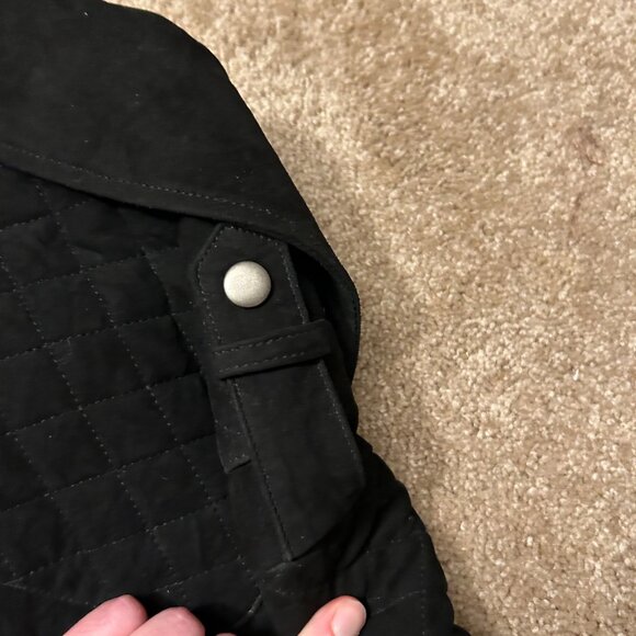 Alice + Olivia Quilted, Suede Goat Leather Biker Jacket, S - Picture 10 of 10
